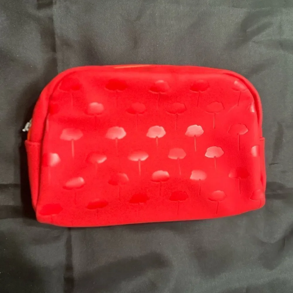 Kenzo Red Rubber Cosmetic Travel Bag